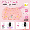 Lampada UV per unghie in gel 18 perle 3 impostazioni di timer sensore automatico