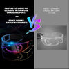 Occhiali luminosi a LED Flintronic luminosi al neon cyberpunk per cosplay dimmer