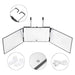 Specchio a LED a 3 ante da appendere pieghevole da parrucchiere 360 Gradi Trucco