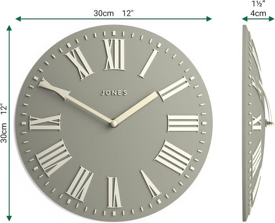 Orologio da parete convesso tradizionale da 12" per interni di alta qualità