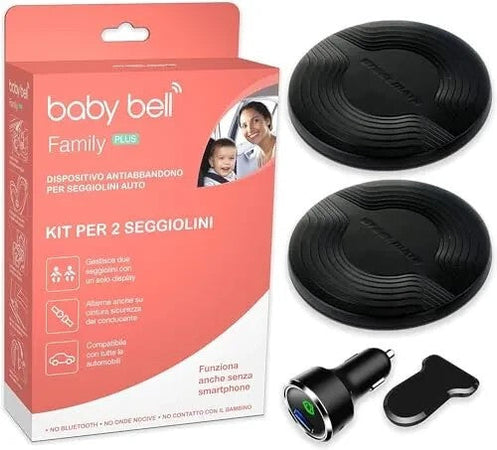 Dispositivo antiabbandono Baby Bell kit per due seggiolini Family PLUS universal