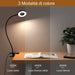 Lampada da lettura iZELL 23 LED con caricabatterie USB e clip Dimmerabile