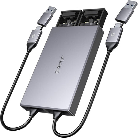 Contenitore ORICO M.2 NVME + SSD SATA a doppio alloggiamento