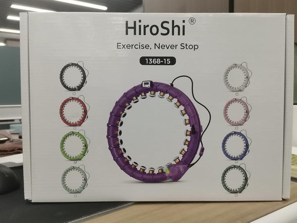 Hoola Hoop Pneumatico Adulti 24 Ruote Regolabili con Massaggio a 360 Gradi e Dat