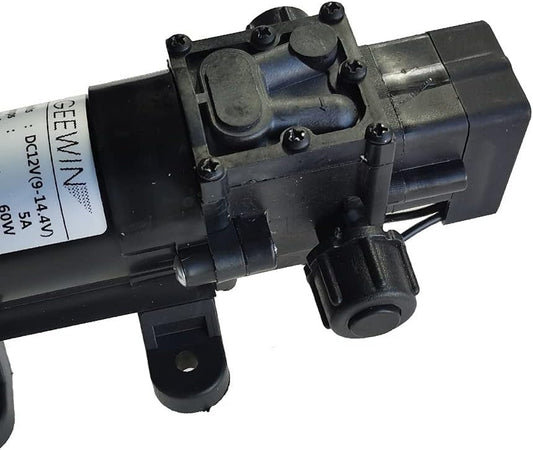 Pompa a membrana ad alta pressione per acqua dolce, DC12V 100PSI 4,0 l/m