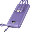 Power bank con Cavi Incorporati 20000mAh, PowerBank USB C a Ricarica Rapid VRURC