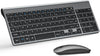 Tastiera e mouse senza fili ultra sottile azerty 2.4G Silent Compact Tastiera