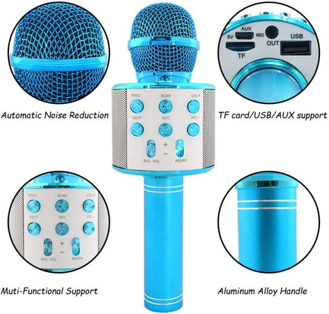 Microfono Karaoke Bluetooth Wireless per Bambini