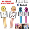 WS858 Microfono karaoke wireless Bluetooth 5 in 1 con luci a LED Altoparlante