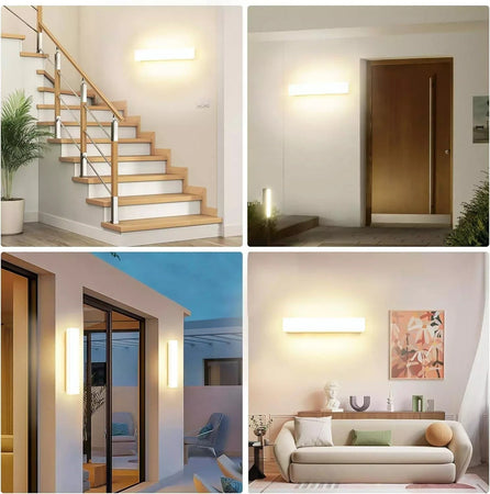 Applique da parete Kingwei 10W EU1320B 2 Pezzi per interno esterno BIANCO