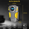 SYTUNG Compressore Aria Portatile Auto Con 3 Adattatori per Ugelli e Luci LED