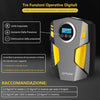 SYTUNG Compressore Aria Portatile Auto Con 3 Adattatori per Ugelli e Luci LED