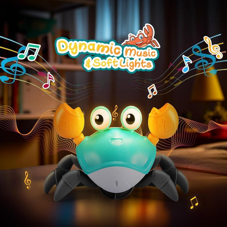 Toyzey Granchio Che Cammina, Giocattoli Bambini 1 Anno Neonato 3-6-9 Mesi