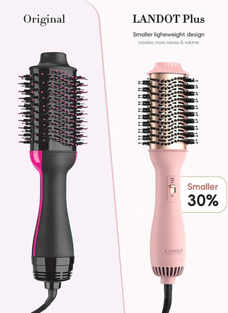 Spazzola Asciugacapelli e Volumizzante ad Aria Calda 4 in 1 Phon One-Step LANDOT