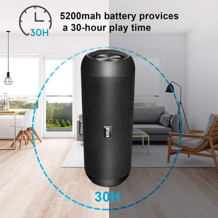 Cassa Bluetooth, 30W Altoparlante Bluetooth Portatili Hi-Fi Stereo 30 Ore di Rip
