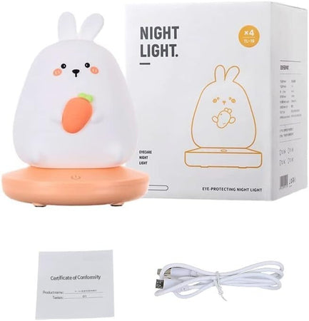 Luce Notturna Bambini Silicone USB Ricaricabile Regolabile Per Cameretta Bambini