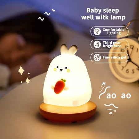 Luce Notturna Bambini Silicone USB Ricaricabile Regolabile Per Cameretta Bambini