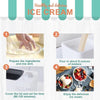 Gelatiera con sistema di raffreddamento automatico, macchina per gelato soft