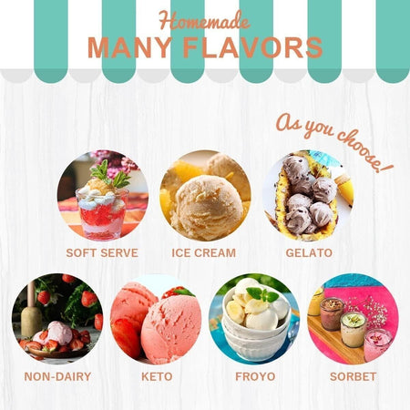 Gelatiera con sistema di raffreddamento automatico, macchina per gelato soft