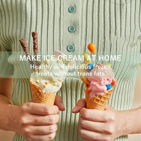 Gelatiera con sistema di raffreddamento automatico, macchina per gelato soft