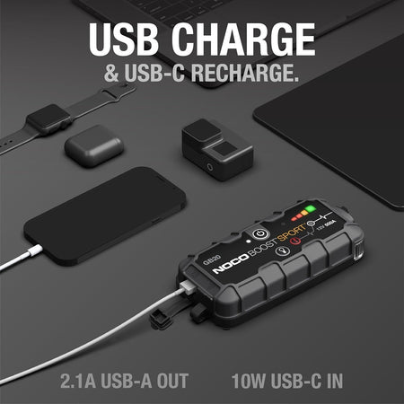 Avviatore di emergenza al litio NOCO Boost GB20 UltraSafe 500A 12V per veicoli