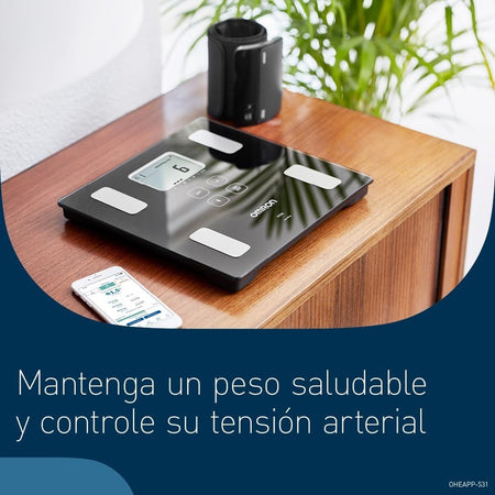 Bilancia OMRON VIVA Bluetooth Smart per la composizione corporea metabolismo BMI