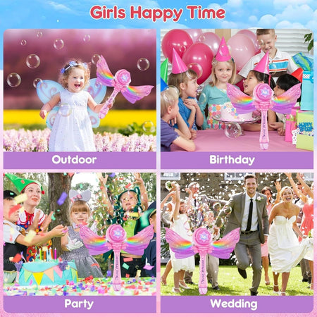 Macchina Bacchette per bolle di sapone per bambine con luce e musica
