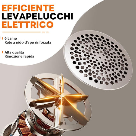 Ziitty Levapelucchi Elettrico 3 Livelli di Potenza Regolabile Taglia Pelucchi