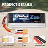 Zeee 6S lipo 22,2V 5200mAh 50C litio Batteria RC batteria, con connectore XT90