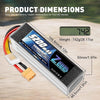 Zeee 6S lipo 22,2V 5200mAh 50C litio Batteria RC batteria, con connectore XT90