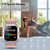 Smartwatch Rosa Donna Chiamate Bluetooth IP68 Fitness Tracker, 110+ Sportive REM