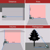 Metro Laser Distanziometro Laser Digitale con 2 Livelle a Bolla RockSeed