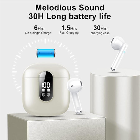 Cuffie Bluetooth Auricolari Bluetooth 5.3 Con Stereo Hifi Immersivo wireless