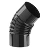 Gomito Smaltato Per Stufe Ãe¸ 10 - 45Â° Colore Nero Lucido - Europrofil