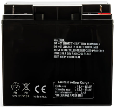 Batteria Ricaricabile Al Piombo 12V 18 Ah Cm. 7,5X18X16,5 H