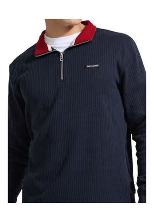 GUESS JEANS Pullover con zip a coste Uomo Guess Jeans da uomo
