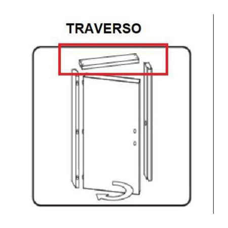R Traverso Battente X Porta Microtec 210X70 Noce Quercia Vert.- 1,0 Pz