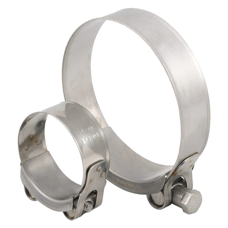 Fascetta A Morsetto Ø 56 - 59 - Banda 22 Mm - Vite M8- 20 Pezzi - Uniko