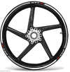 STRISCE ADESIVE per CERCHI 17 compatibili MOTO SUZUKI GSXR stickers GSX-R tuning