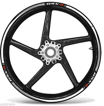 STRISCE ADESIVE per CERCHI 17 compatibili MOTO SUZUKI GSXR stickers GSX-R tuning