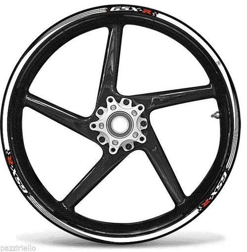 STRISCE ADESIVE per CERCHI 17 compatibili MOTO SUZUKI GSXR stickers GSX-R tuning