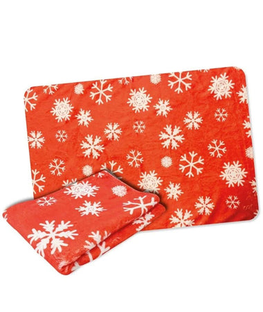Croci Coperta Xmas Red Snow 100X70cm