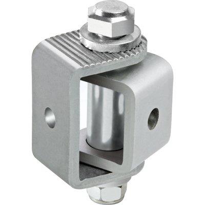 Cardine A Saldare 100 Comunello - Zincato Cavallotto Regolabile Mm 46/61- 2 Pezzi