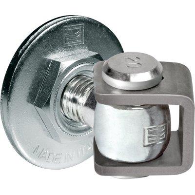 Cardine A Saldare Cavallotto+Piastra 155 Comunello - Zincato Regolabile M18- 5 Pezzi