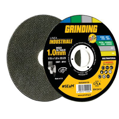 Disco Abrasivo Jolly Industrial Grinding - Mm 125X22,2 H.Mm 1,6- 80 Pezzi