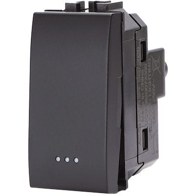 Interruttore Unipolare Abl - Nero Volt 250 A 16- 8 Pezzi