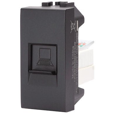 Presa Lan Abl - Nero- 8 Pezzi