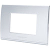 Placca Coprifrutti Abl - Argento Posti 3 Mm 120X85- 8 Pezzi