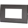 Placca Coprifrutti Abl - Nero Posti 4 Mm 140X85- 8 Pezzi