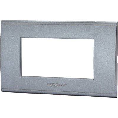Placca Coprifrutti Abl - Grigio Scuro Posti 4 Mm 140X85- 8 Pezzi